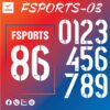 Fsports-03 – Font số thể thao Đẹp - Chất - Chuyên Nghiệp