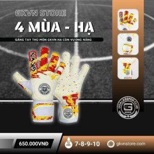 Găng tay thủ môn GKVN Phiên bản Hạ - Trắng Ngà Năng Động