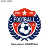 Logo Đội Bóng FT0015 - Sắc Đỏ Nhiệt Huyết, Thiết Kế Chuyên Nghiệp Cho CLB Bóng Đá