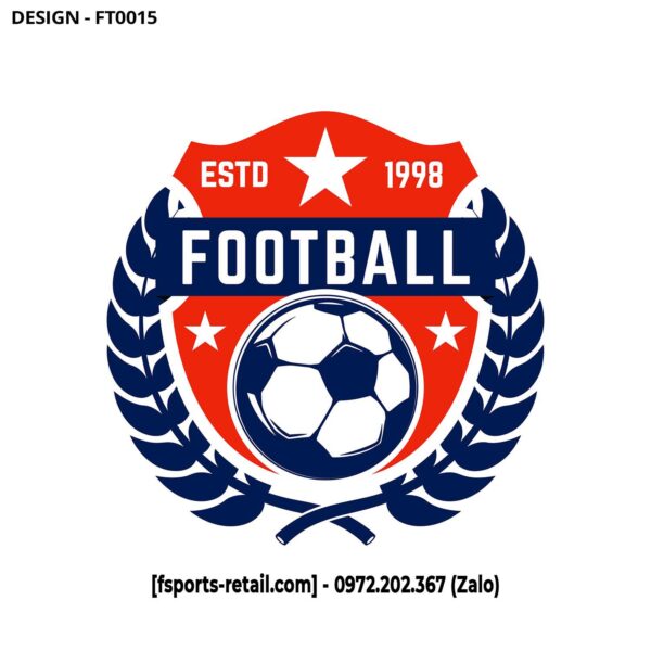 Logo Đội Bóng FT0015 - Sắc Đỏ Nhiệt Huyết, Thiết Kế Chuyên Nghiệp Cho CLB Bóng Đá