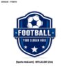 Logo Bóng Đá F-Sports Xanh Dương Đậm Hình Khiên