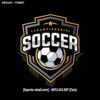 Logo Championship Soccer - Đen Trắng Vàng FT0007