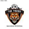 Logo THE TIGERS – Sức mạnh cam đen bùng nổ trên từng đường pitch