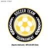 Logo Soccer Team Tournament - Vàng Đen Năng Động FT0027