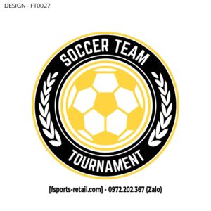 Logo Soccer Team Tournament - Vàng Đen Năng Động FT0027