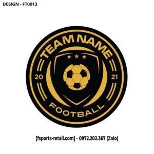 Logo Đội Bóng Đen Vàng - Thiết Kế FT0013 Đẳng Cấp và Mạnh Mẽ