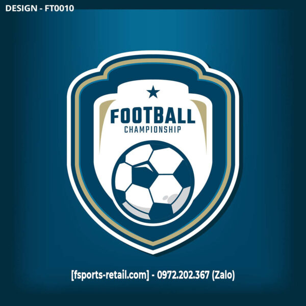 Logo Football Championship Xanh Dương – Biểu Tượng Thể Thao Chuyên Nghiệp
