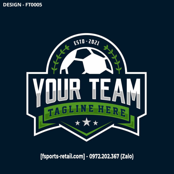 Logo Đội Bóng Mẫu FT0005 – Xanh Lá Năng Động