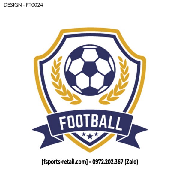Logo Thể Thao FT0024 – Xanh Navy Và Vàng Đồng | Phong Cách Chuyên Nghiệp
