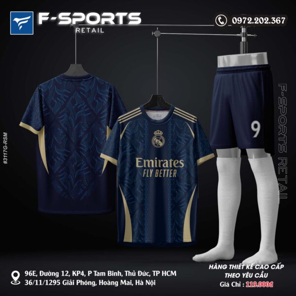 Áo đấu RealMadrid FC Xanh Navy – Lịch lãm và đẳng cấp