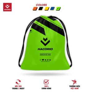 Túi rút Hacorio Xanh Neon – Nổi bật, năng động cho mọi hoạt động