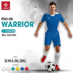 Áo đá bóng nam Hacorio RIO-09 Warrior Xanh Bích – Màu của sự tự tin