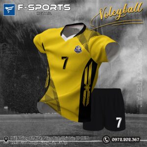 Bộ Quần Áo Bóng Chuyền Nam Màu Vàng Đậm - Mã 235.06