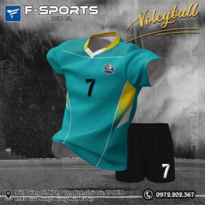 Đồng phục bóng chuyền F-Sports B200 – Xanh ngọc cá tính