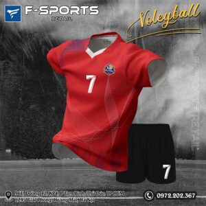 Áo Bóng Chuyền Nam Đỏ VOLLEYBALL 2026 - Năng Động & Cuốn Hút