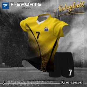 Áo Bóng Chuyền Nam Vàng Đen Năng Động & Cá Tính