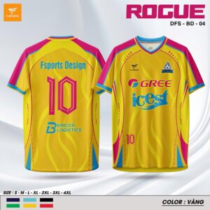Áo Bóng Đá Thiết Kế Vàng Năng Động FSports – Nổi Bật & Tiện Dụng