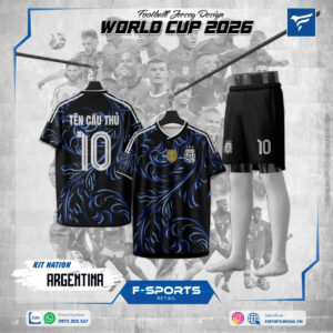 Áo Đấu ĐT Hàn Quốc WC2026 Sân Khách - Đen Xanh Dương Sang Trọng